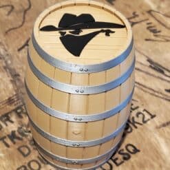 **Outlaw Whiskey Club** Barrel Protective Carry Case for Whiskey Glass