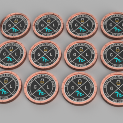 **Great Lakes Whiskey Club** GLWC - Glencairn Double Sided Lids Logo/#